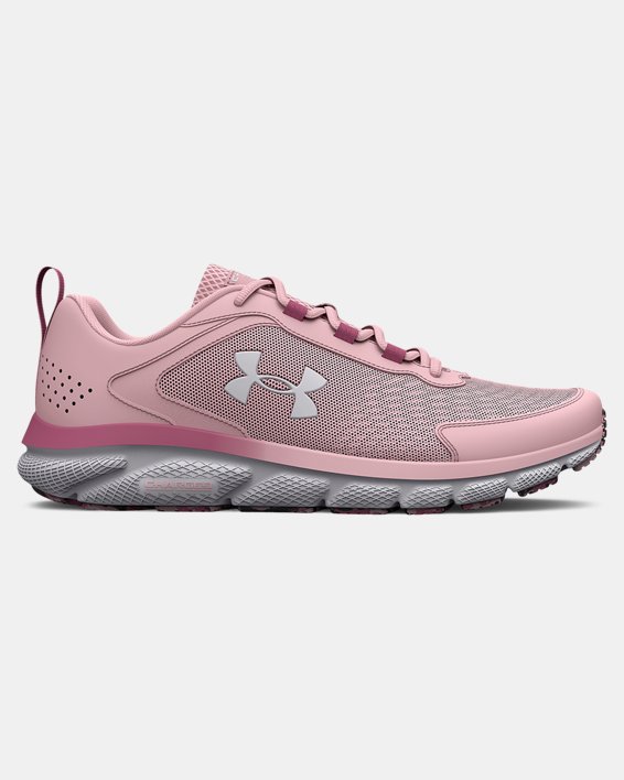 Women's UA Charged Assert 9 Marble Wide D Running Shoes, Pink, pdpMainDesktop image number 0